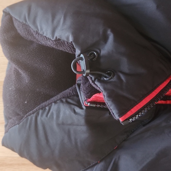 Old Navy Puffer jacket Orange Black long sleeves Large - Picture 4 of 17